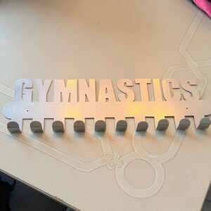 Silver Gymnastics Medal Wall Holder